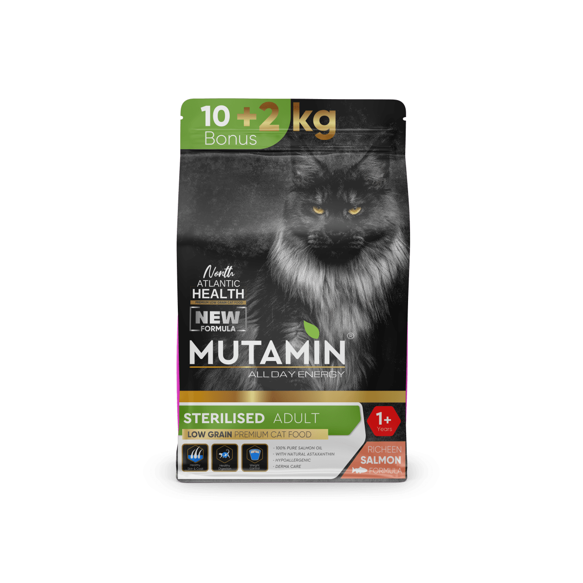 MUTAMIN CAT FOOD 12 KG - SALMON STERILISED ADULT